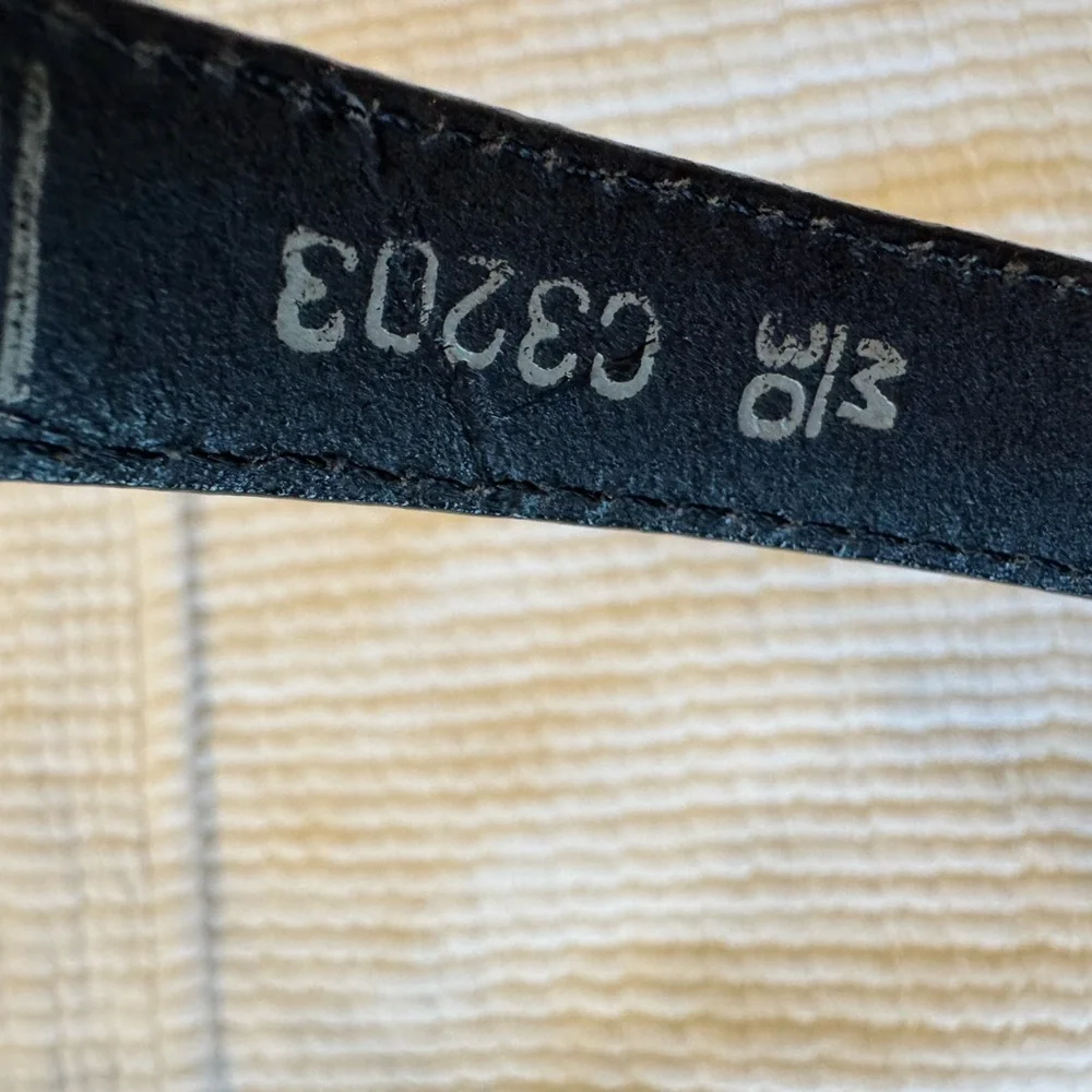 1990s Brighton black leather belt - Picture 8 of 12